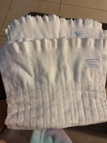 Curity white prefold cloth - curity,