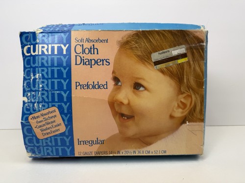 Vintage box curity diapers - vintage,